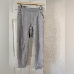 Men’s Lululemon City Sweat Jogger, Heather Grey/Light Grey, Size Small, 29 inch